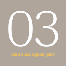 03KEINOUMI Appeal point